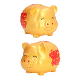Piggy Bank Cute Cartoon Shape Anti Falling Pig Money Box for Children Gift Home Decoration Coins StorageLarge Size Gold