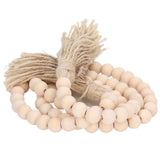 Wood Bead Garland Hand Crafted Fine Workmanship Comfortable Hold Bohemian Style Prayer Beads In Australia - Darrahopens