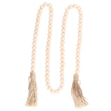 Wood Bead Garland Hand Crafted Fine Workmanship Comfortable Hold Bohemian Style Prayer Beads In Australia - Darrahopens
