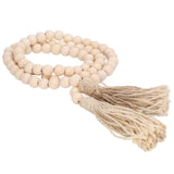 Wood Bead Garland Hand Crafted Fine Workmanship Comfortable Hold Bohemian Style Prayer Beads In Australia - Darrahopens
