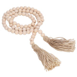 Wood Bead Garland Hand Crafted Fine Workmanship Comfortable Hold Bohemian Style Prayer Beads In Australia - Darrahopens