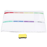Weekly Calendar Self Adhesive Reusable Weekly Dry Erase Board Paste with Eraser for Home Wall Fridge In Australia - Darrahopens