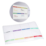 Weekly Calendar Self Adhesive Reusable Weekly Dry Erase Board Paste with Eraser for Home Wall Fridge