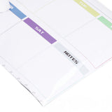 Weekly Calendar Self Adhesive Reusable Weekly Dry Erase Board Paste with Eraser for Home Wall Fridge