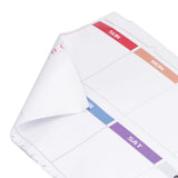 Weekly Calendar Self Adhesive Reusable Weekly Dry Erase Board Paste with Eraser for Home Wall Fridge