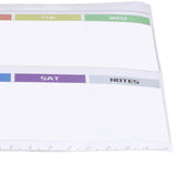 Weekly Calendar Self Adhesive Reusable Weekly Dry Erase Board Paste with Eraser for Home Wall Fridge