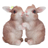Garden Bunny Statues Resin Crafts Decorations Potted Landscaping Sculpture Animal Models for Lawn Garden In Australia - Darrahopens
