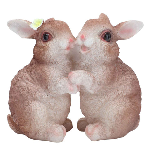 Garden Bunny Statues Resin Crafts Decorations Potted Landscaping Sculpture Animal Models for Lawn Garden In Australia - Darrahopens