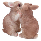 Garden Bunny Statues Resin Crafts Decorations Potted Landscaping Sculpture Animal Models for Lawn Garden