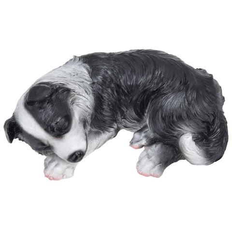 Dog Ornament Textured Exquisite Vivid Real Cute Dog Statue for Garden Lawn Desk Decoration In Australia - Darrahopens