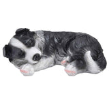 Dog Ornament Textured Exquisite Vivid Real Cute Dog Statue for Garden Lawn Desk Decoration In Australia - Darrahopens