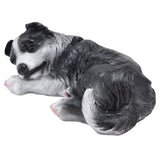 Dog Ornament Textured Exquisite Vivid Real Cute Dog Statue for Garden Lawn Desk Decoration