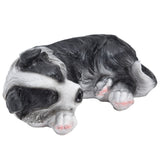Dog Ornament Textured Exquisite Vivid Real Cute Dog Statue for Garden Lawn Desk Decoration In Australia - Darrahopens