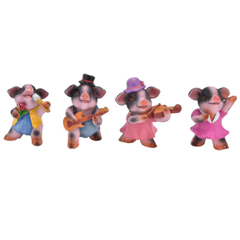 4Pcs Pig Ornaments Textured Exquisite Vivid Cartoon Cute Pig Statue for Bedroom Living Room Desk Decoration In Australia - Darrahopens