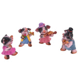 4Pcs Pig Ornaments Textured Exquisite Vivid Cartoon Cute Pig Statue for Bedroom Living Room Desk Decoration In Australia - Darrahopens