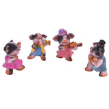 4Pcs Pig Ornaments Textured Exquisite Vivid Cartoon Cute Pig Statue for Bedroom Living Room Desk Decoration In Australia - Darrahopens