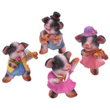 4Pcs Pig Ornaments Textured Exquisite Vivid Cartoon Cute Pig Statue for Bedroom Living Room Desk Decoration In Australia - Darrahopens