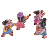4Pcs Pig Ornaments Textured Exquisite Vivid Cartoon Cute Pig Statue for Bedroom Living Room Desk Decoration