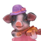 4Pcs Pig Ornaments Textured Exquisite Vivid Cartoon Cute Pig Statue for Bedroom Living Room Desk Decoration