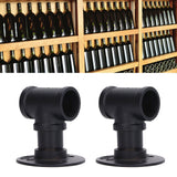 2Pack Wall Mounted Wine Bottle Rack Wine Hanging Holder Water Pipe Design with Mounting Screw for Storage