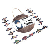 Welcome Door Sign Decor Round Wood Pendant Welcome Sign for Outdoor Window Farmhouse Ornament In Australia - Darrahopens