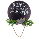 Rustic Welcome Wreath Sign Lovely Farmhouse Front Porch Decoration for Home Decoration