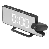 Projection Alarm Clock LED Digital Mirror Alarm Clock Rechargeable 6 Gear Brightness Bedside Clock In Australia - Darrahopens