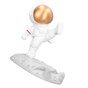 Mobile Phone Holder Astronaut Shape Exquisite Beautiful Environmentally Friendly Bracket OrnamentGolden Astronaut Kick