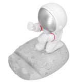 Mobile Phone Holder Astronaut Shape Exquisite Beautiful Environmentally Friendly Bracket OrnamentSilver Astronaut Push