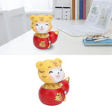 Tiger Ornament Premium Resin Cute Exquisite Bright Colors Durable Wide Application Tiger ToyBlessing Tiger