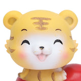 Tiger Ornament Premium Resin Cute Exquisite Bright Colors Durable Wide Application Tiger ToyBlessing Tiger