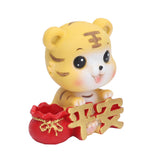 Tiger Ornament Premium Resin Cute Exquisite Bright Colors Durable Wide Application Tiger ToyPeace Tiger