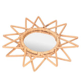 Rattan Innovative Art Decoration Makeup Mirror Retro Dressing Bathroom Wall Hanging MirrorStar In Australia - Darrahopens