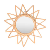 Rattan Innovative Art Decoration Makeup Mirror Retro Dressing Bathroom Wall Hanging MirrorStar In Australia - Darrahopens