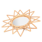 Rattan Innovative Art Decoration Makeup Mirror Retro Dressing Bathroom Wall Hanging MirrorStar In Australia - Darrahopens