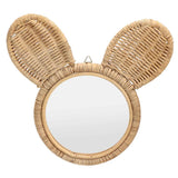 Hanging Mirror High Definition Rattan Mirror Wall Decorative Makeup Mirror for Bathroom Hotel In Australia - Darrahopens