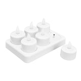 Reusable LED Candle Light Flameless Tea Light Electric Fake Candle for Wedding Party Table Dining Room 100‑240VAU Plug