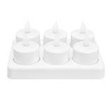 Reusable LED Candle Light Flameless Tea Light Electric Fake Candle for Wedding Party Table Dining Room 100‑240VAU Plug