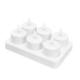 Reusable LED Candle Light Flameless Tea Light Electric Fake Candle for Wedding Party Table Dining Room 100‑240VAU Plug