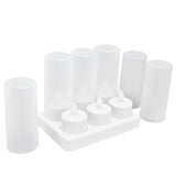 Reusable LED Candle Light Flameless Tea Light Electric Fake Candle for Wedding Party Table Dining Room 100‑240VAU Plug