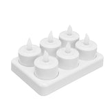 Reusable LED Candle Light Flameless Tea Light Electric Fake Candle for Wedding Party Table Dining Room 100‑240VAU Plug