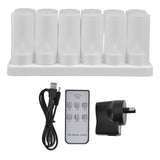 Candle Light Safe Reusable Simulated Flameless LED Candles Light for Parties Weddings Christmas 100‑240VAU Plug