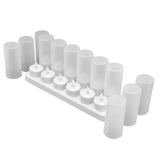Candle Light Safe Reusable Simulated Flameless LED Candles Light for Parties Weddings Christmas 100‑240VAU Plug