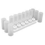 Candle Light Safe Reusable Simulated Flameless LED Candles Light for Parties Weddings Christmas 100‑240VAU Plug