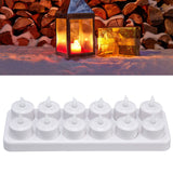 Candle Light Safe Reusable Simulated Flameless LED Candles Light for Parties Weddings Christmas 100‑240VAU Plug