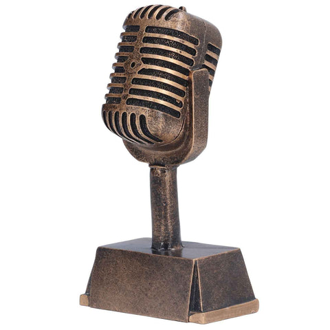 Music Award Trophy Synthetic Resin Decorative Microphone Tabletop Ornament for Home Singing Competition In Australia - Darrahopens
