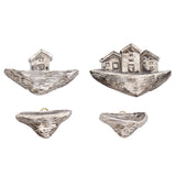 Resin Micro Landscape Small House Decoration Lifelike Shape Fish Aquarium Decor for Household