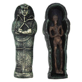 Mummy Coffin Decorations Aquarium Fish Tank Ornaments Landscape Skull Resin Skull Mummy Coffin Ornament In Australia - Darrahopens