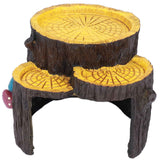 Resin Mini Stump Shape Hiding Hole Wooden Cave Artificial Aquarium Plants Ornaments for Shelter In Australia - Darrahopens