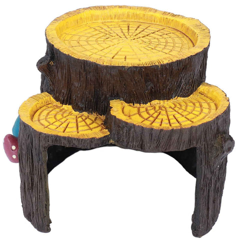 Resin Mini Stump Shape Hiding Hole Wooden Cave Artificial Aquarium Plants Ornaments for Shelter In Australia - Darrahopens